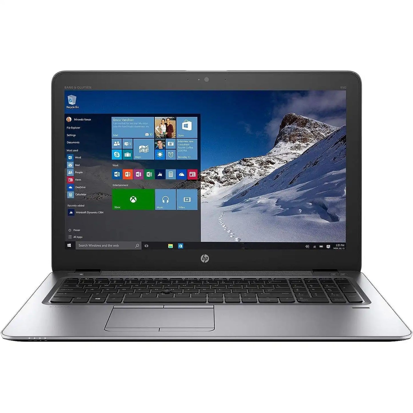 HP EliteBook 850 G3 - 15.6" Professional Business Laptop