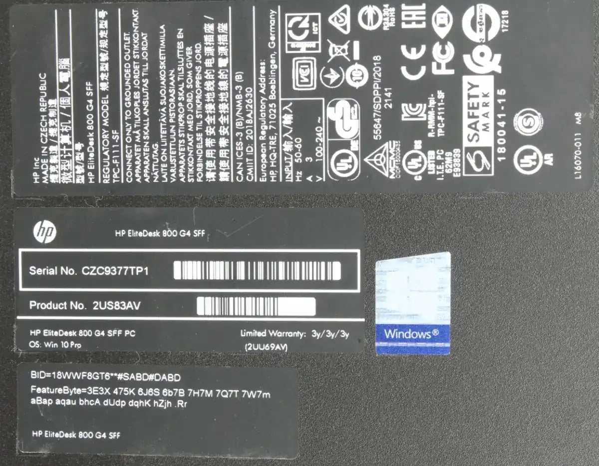 HP MINI CASE DESKTOP SFF 800 G4 I5 8TH 8GBRAM 500HDD SuperSale.ae