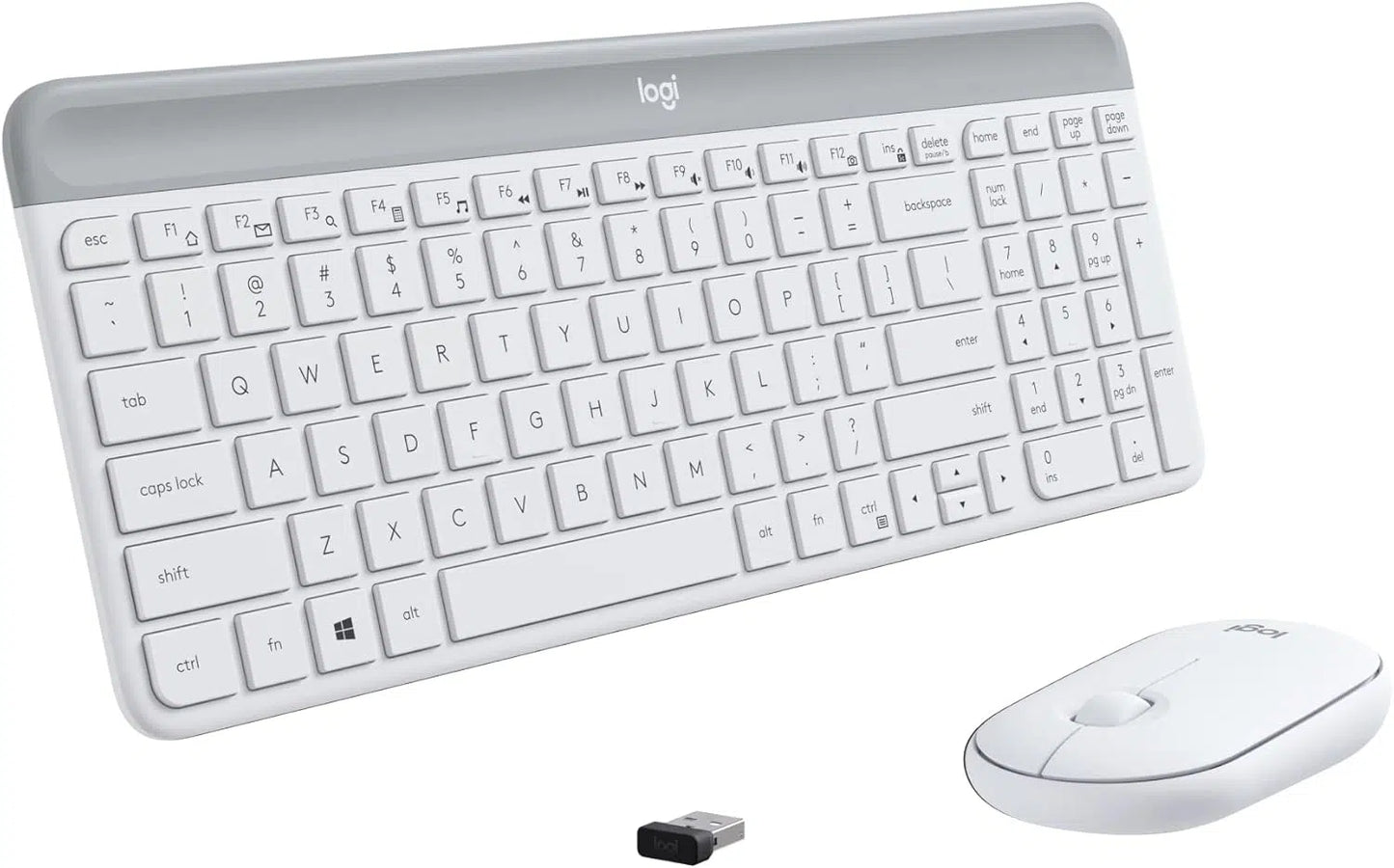 Logitech MK470 Slim Wireless Combo - White